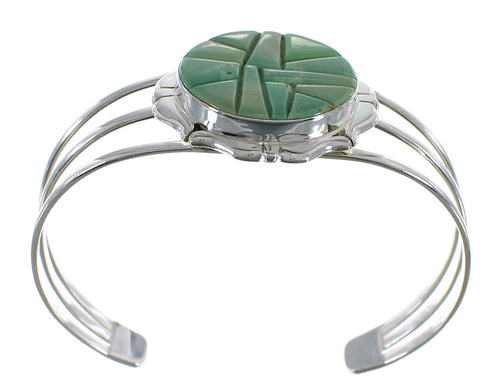 Silver Turquoise Southwest Cuff Bracelet VX59373